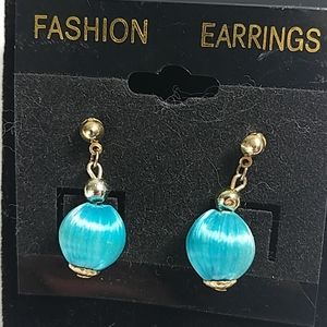 Blue Fashion Dangle Earrings
